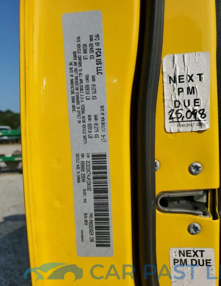2C3CDXCT4JH150162# 12