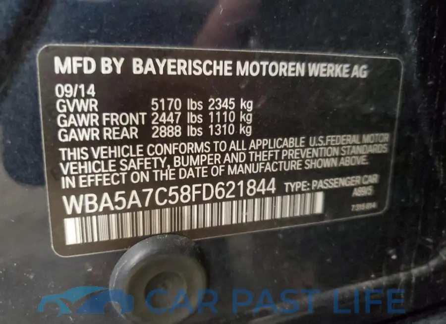 WBA5A7C58FD621844# 12