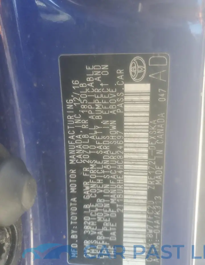 2T1BURHE4HC824697# 13