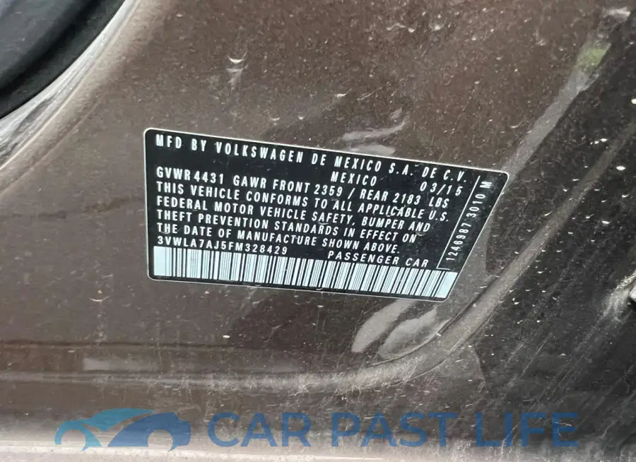3VWLA7AJ5FM328429# 10