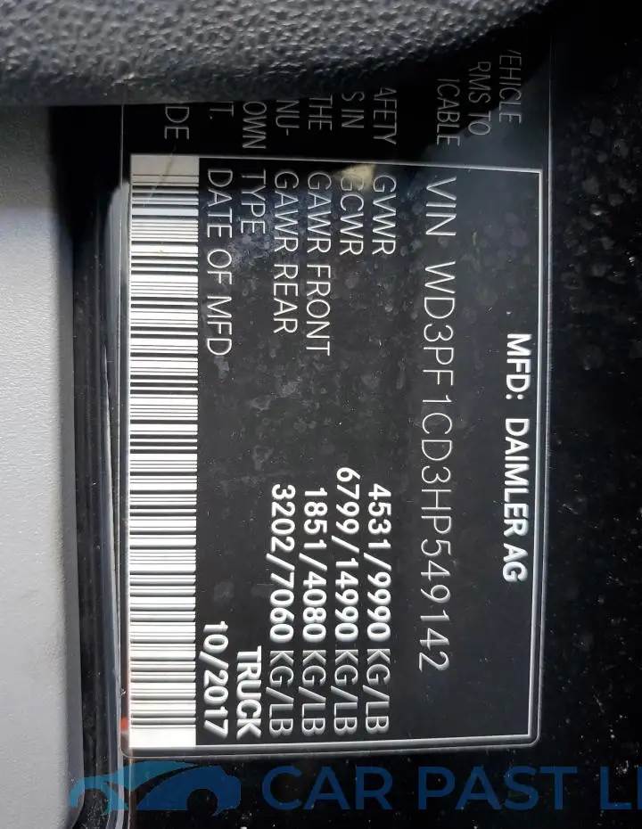 WD3PF1CD3HP549142# 13