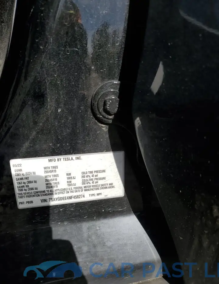 7SAYGDEE4NF458274# 13