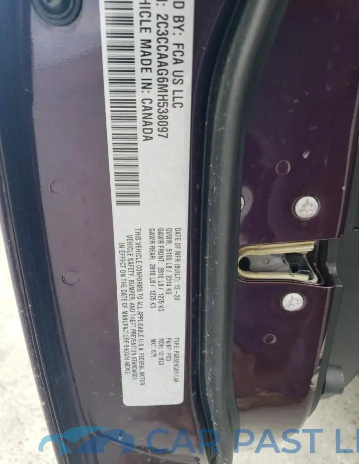 2C3CCAAG6MH538097# 12