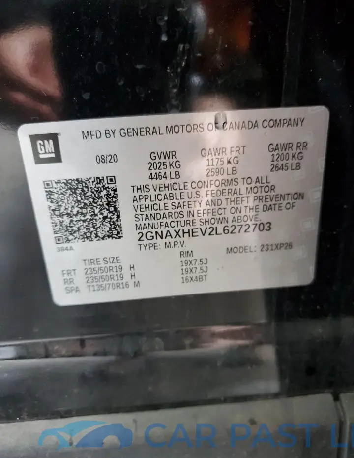 2GNAXHEV2L6272703# 13