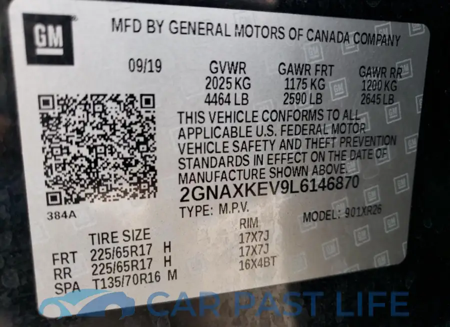 2GNAXKEV9L6146870# 13
