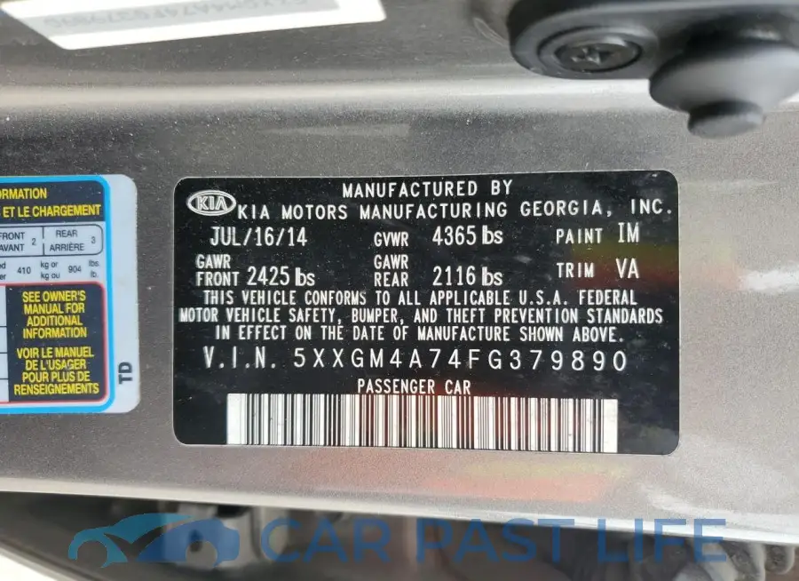 5XXGM4A74FG379890# 13