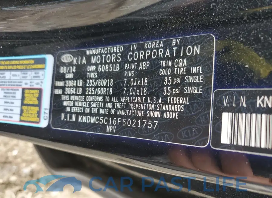 KNDMC5C16F6021757# 13