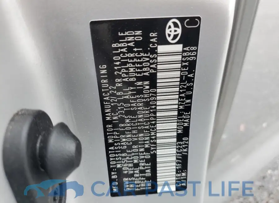 5YFS4MCE4PP140970# 13