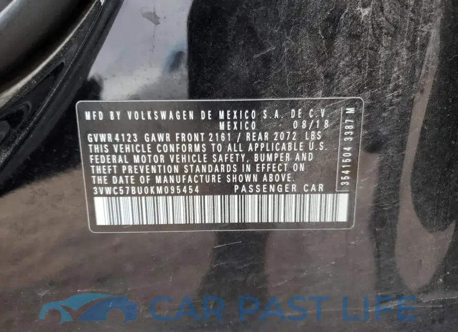 3VWC57BU0KM095454# 12
