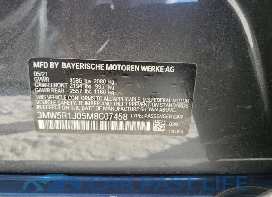 3MW5R1J05M8C07458# 12