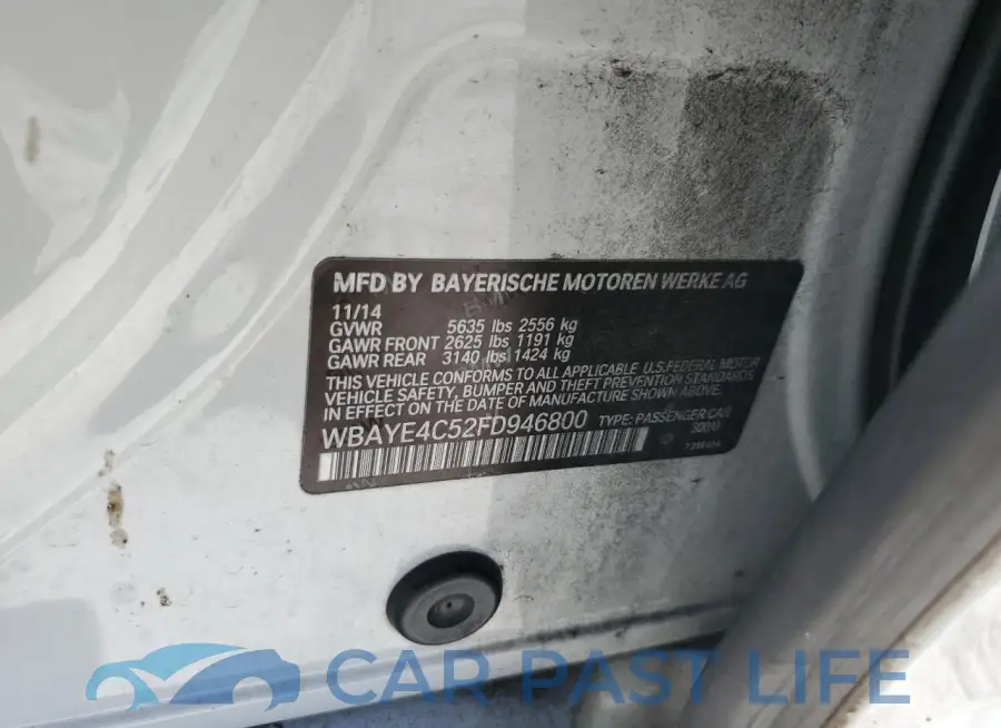 WBAYE4C52FD946800# 12