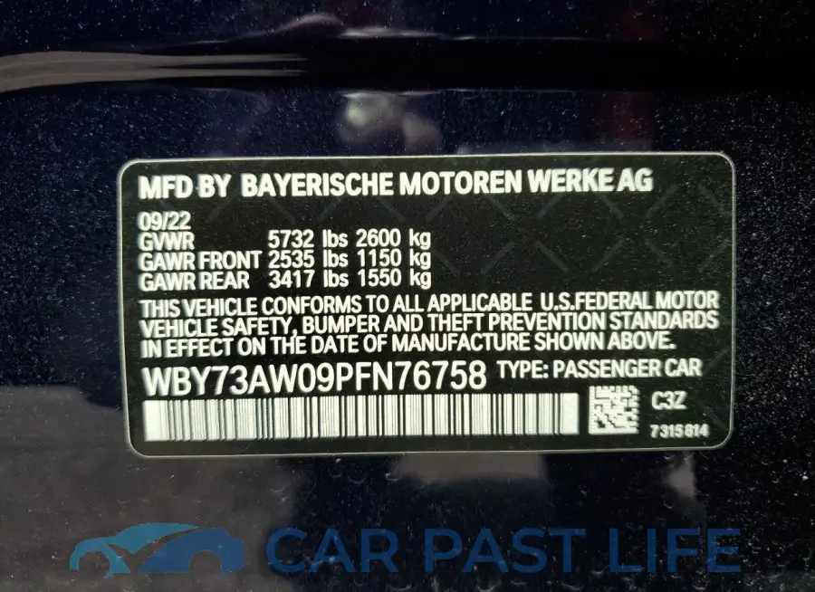 WBY73AW09PFN76758# 12