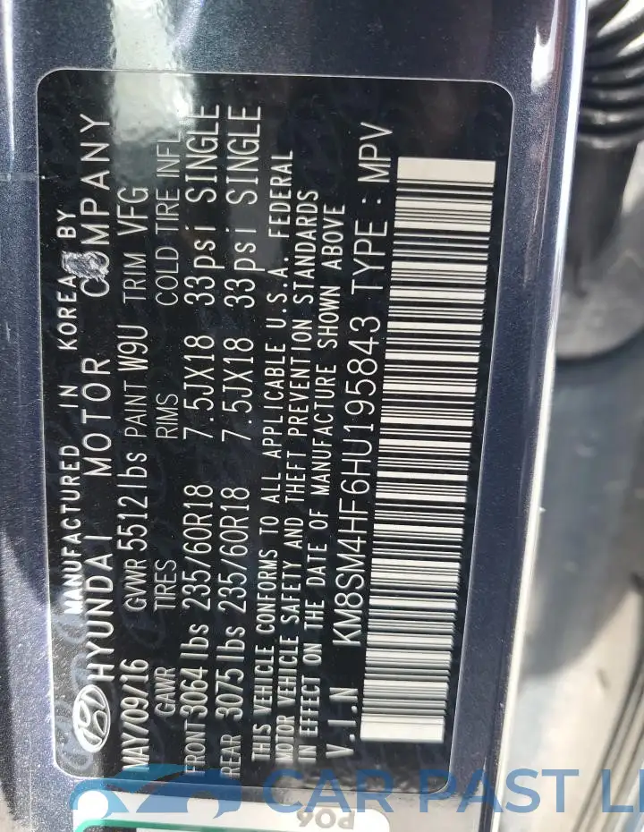KM8SM4HF6HU195843# 13