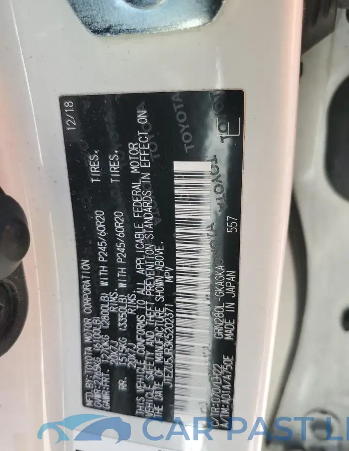 JTEZU5JR3K5202371# 12
