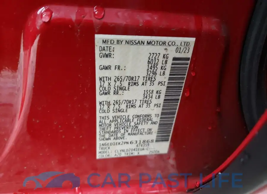 1N6ED1EK2PN631868# 12