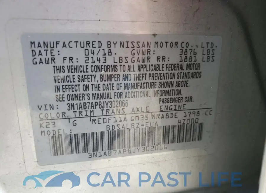 3N1AB7AP8JY302066# 12
