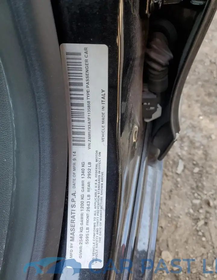 ZAM57XSA3F1135858# 12