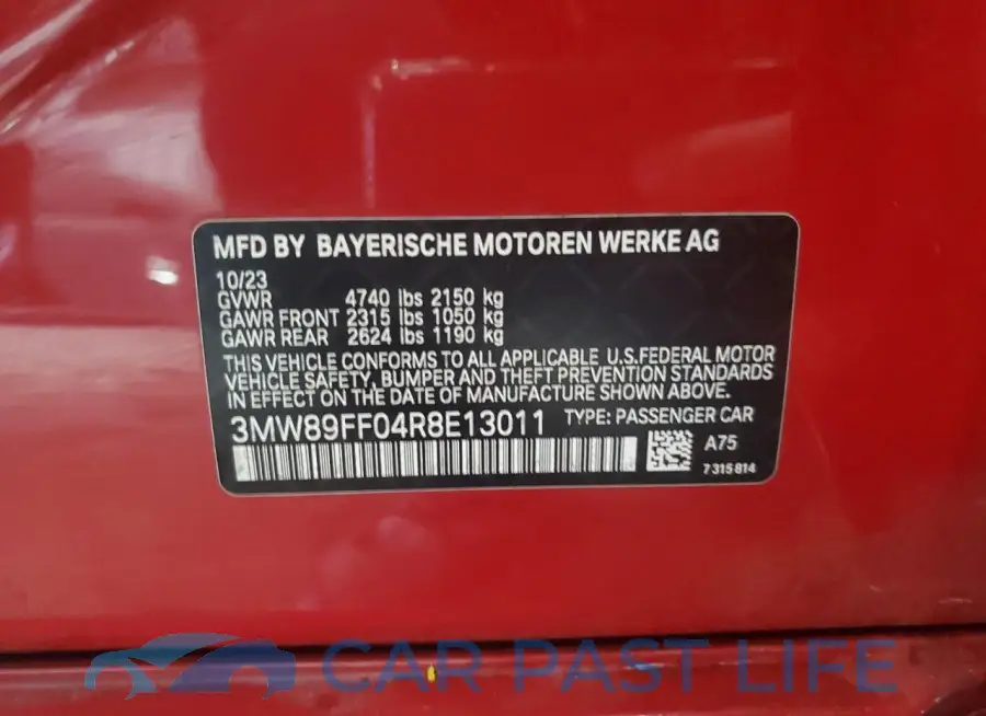 3MW89FF04R8E13011# 12