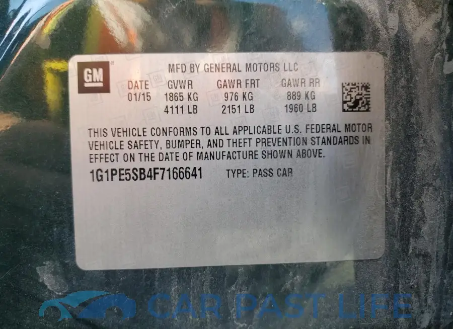 1G1PE5SB4F7166641# 12