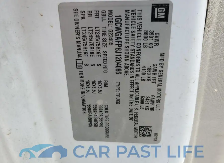 1GCWGAFP8J1204086# 13