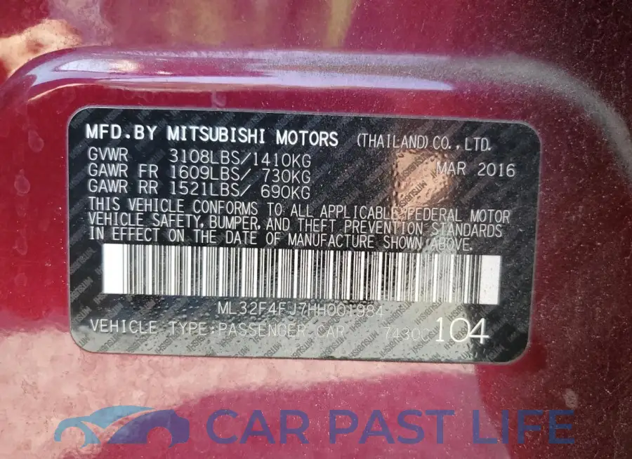 ML32F4FJ7HH001984# 12