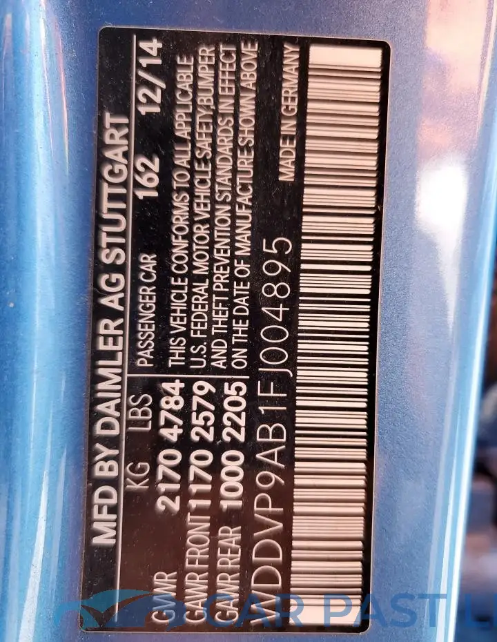 WDDVP9AB1FJ004895# 12