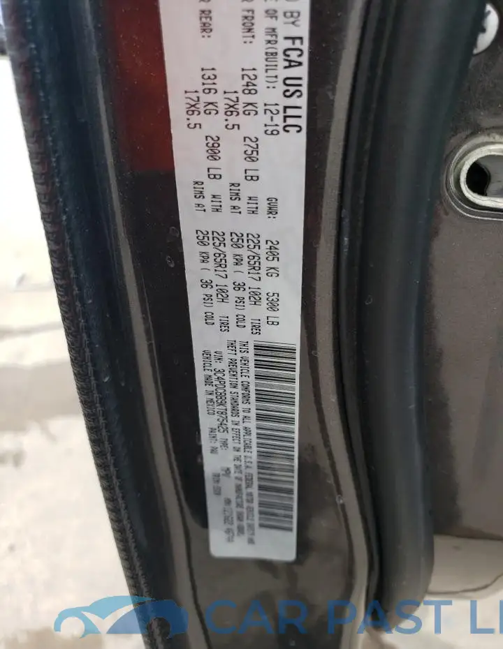 3C4PDCBB9KT875425# 12