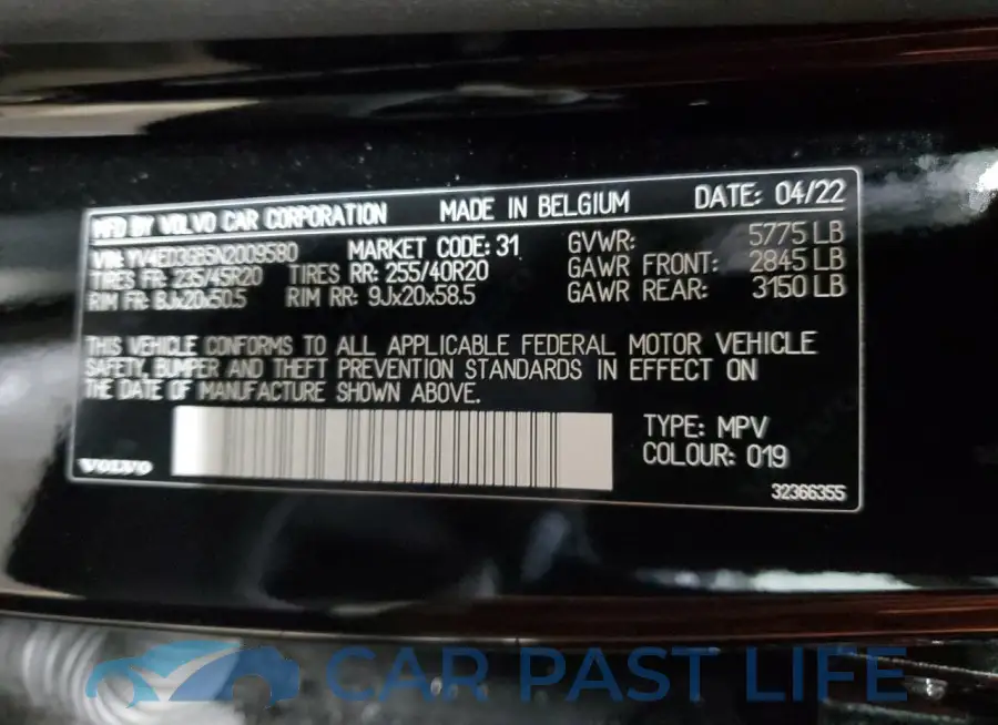 YV4ED3GB5N2009580# 13