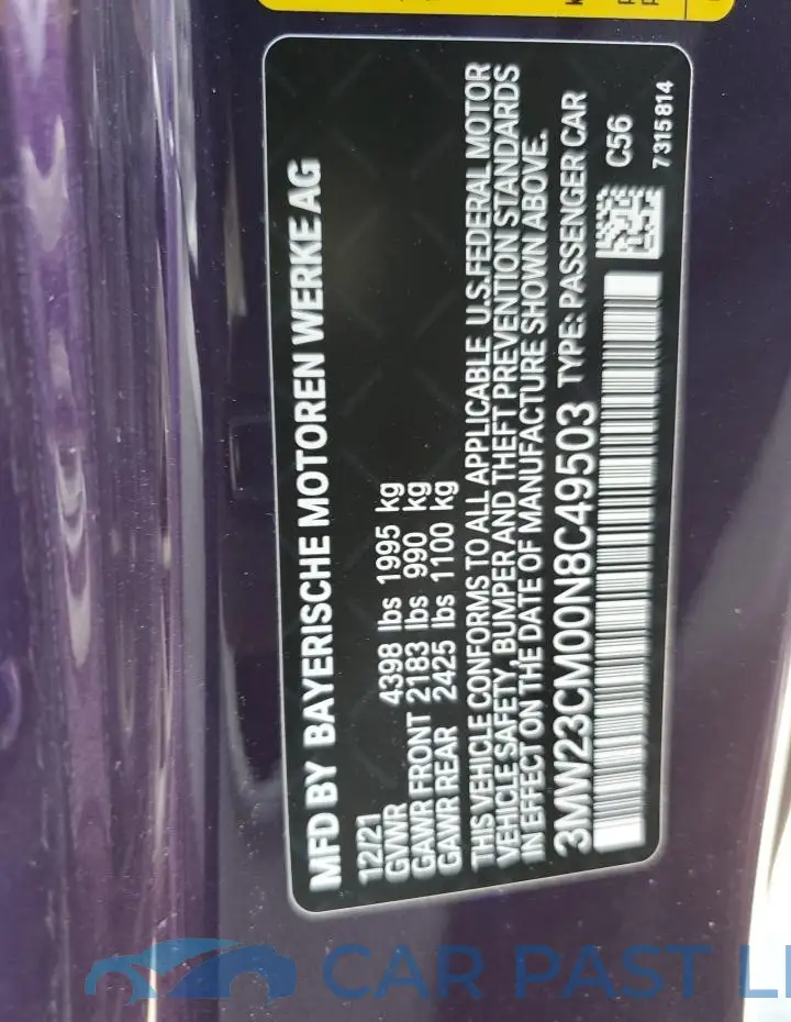 3MW23CM00N8C49503# 13