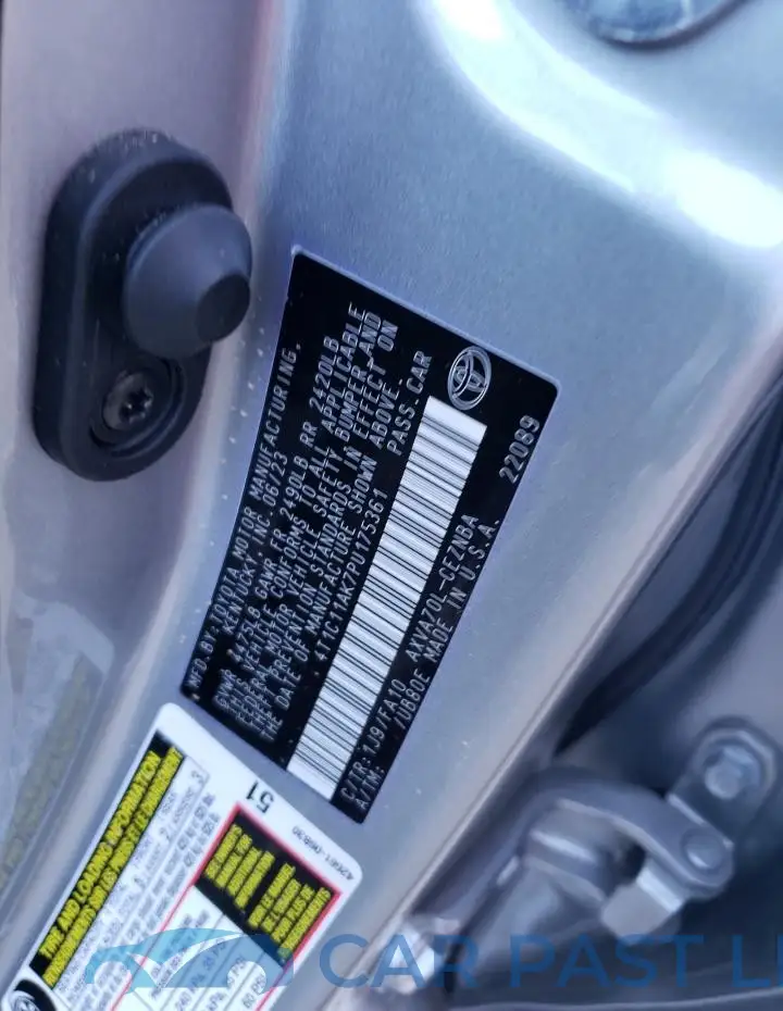 4T1C11AK7PU175361# 12