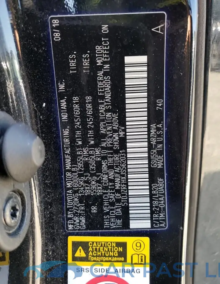 5TDJZRFHXJS562031# 13