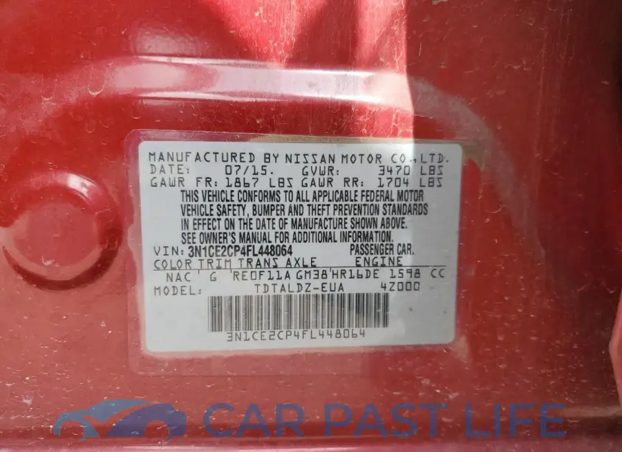 3N1CE2CP4FL448064# 12