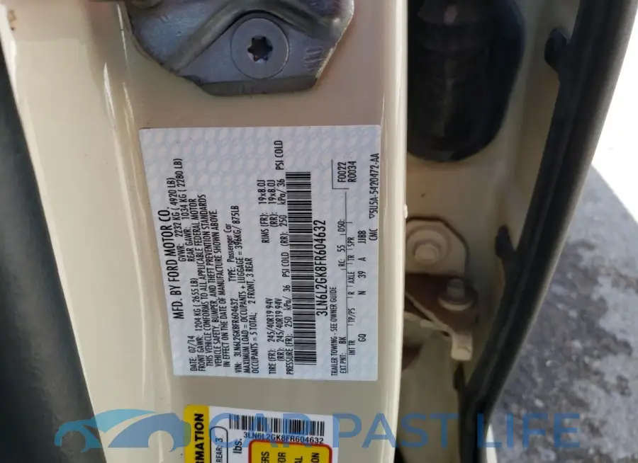 3LN6L2GK8FR604632# 12