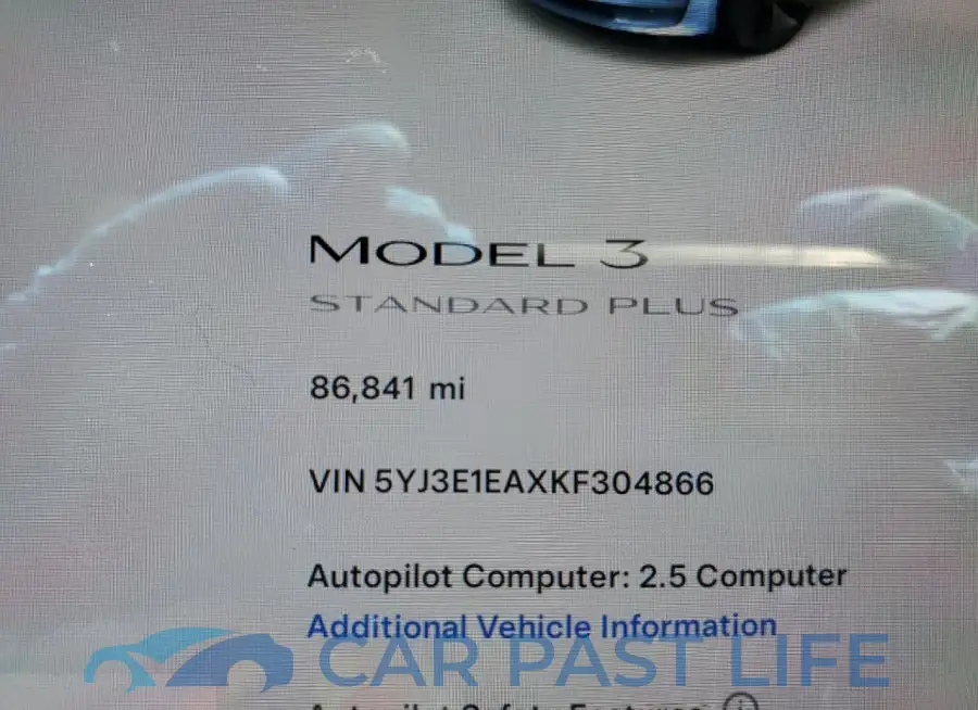 5YJ3E1EAXKF304866# 9