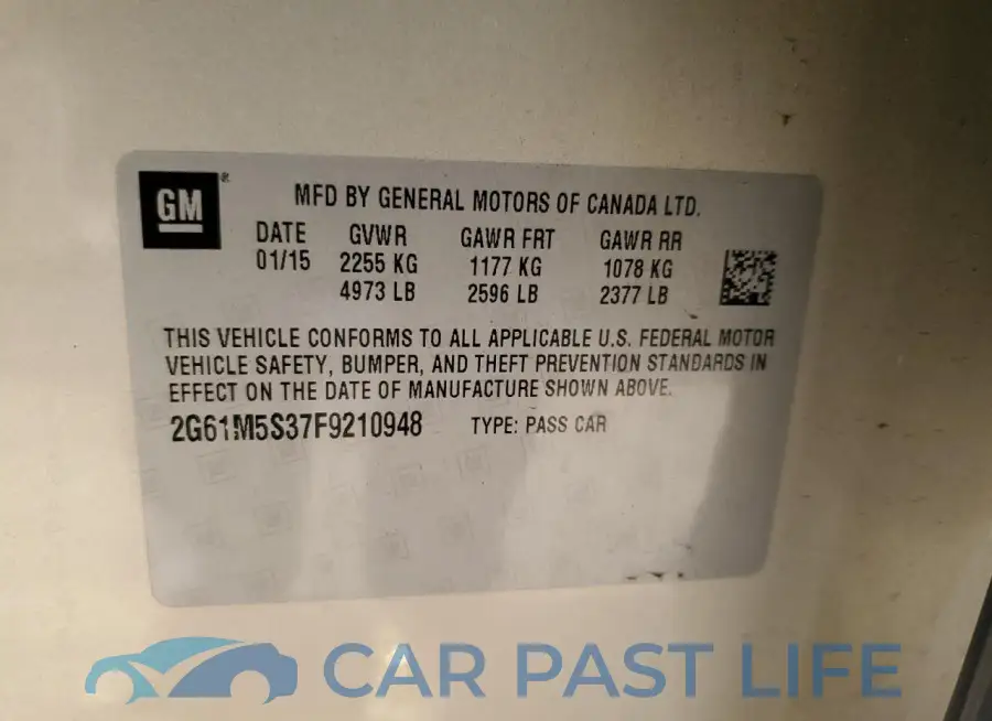 2G61M5S37F9210948# 12