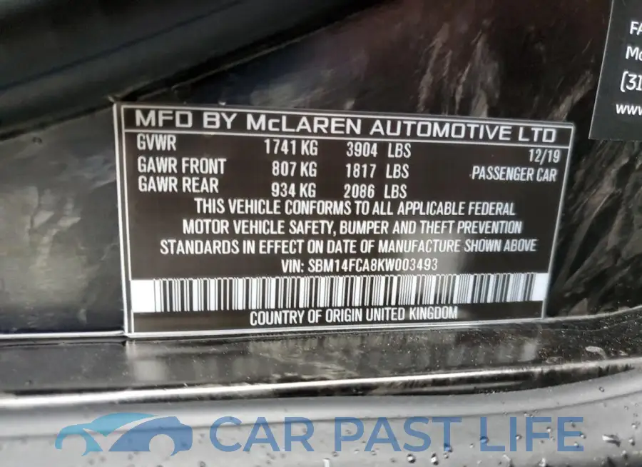 SBM14FCA8KW003493# 12