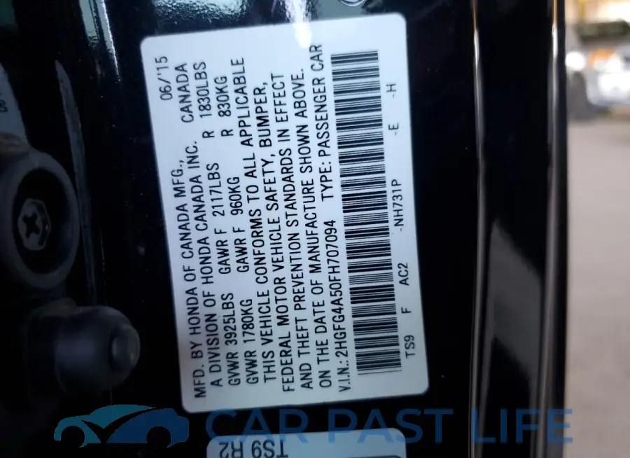 2HGFG4A50FH707094# 12