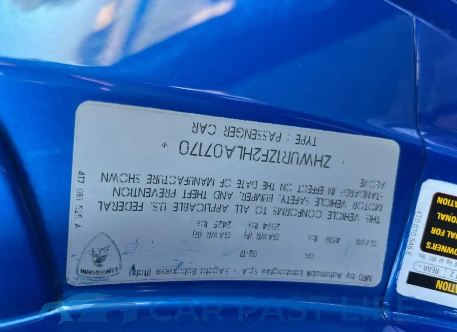 ZHWUR1ZF2HLA07170# 10