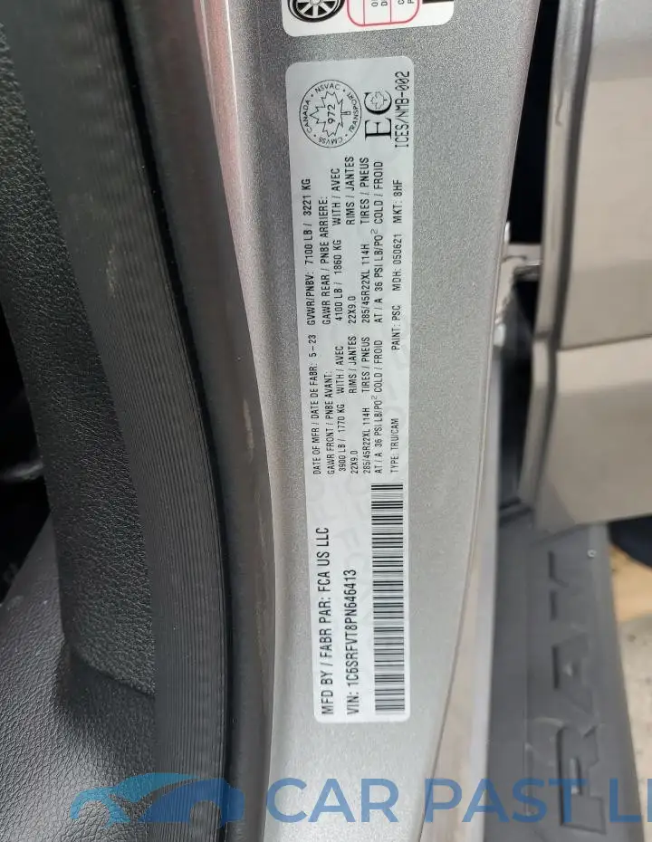 1C6SRFVT8PN646413# 12