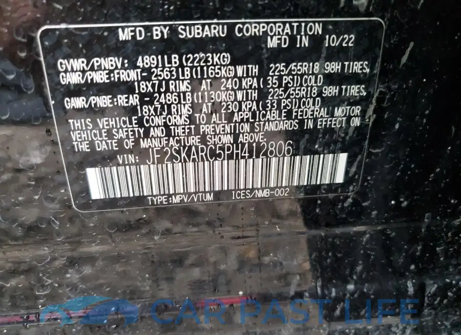 JF2SKARC5PH412806# 14