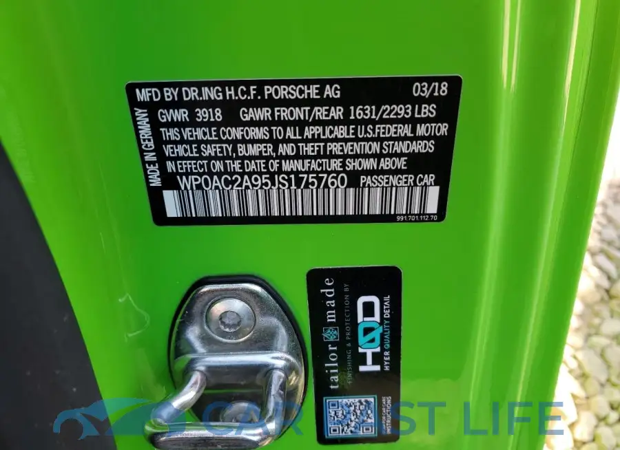WP0AC2A95JS175760# 12
