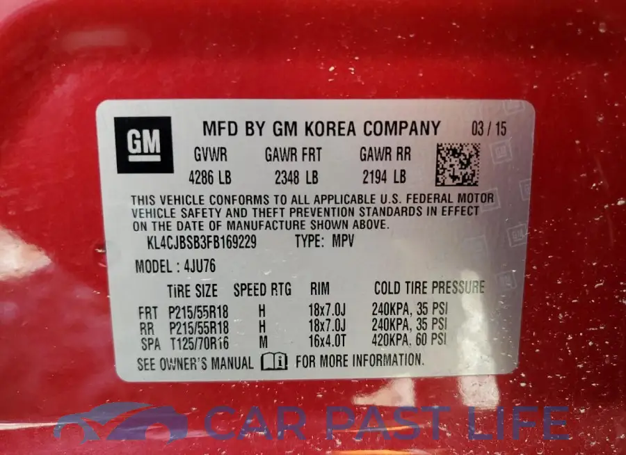 KL4CJBSB3FB169229# 13