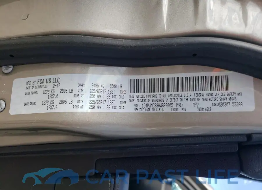 1C4PJMCS3HW626005# 13