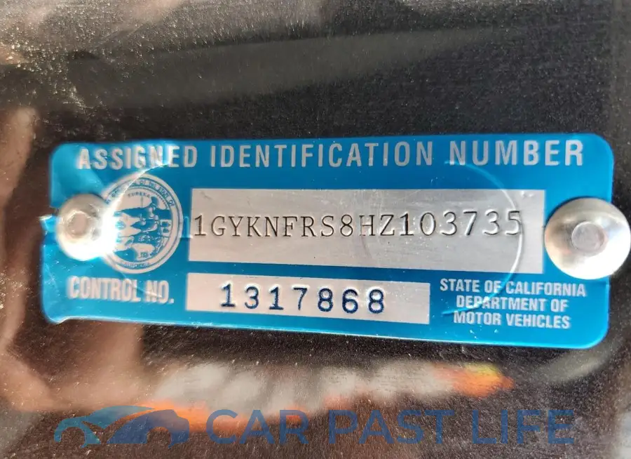 1GYKNFRS8HZ103735# 13