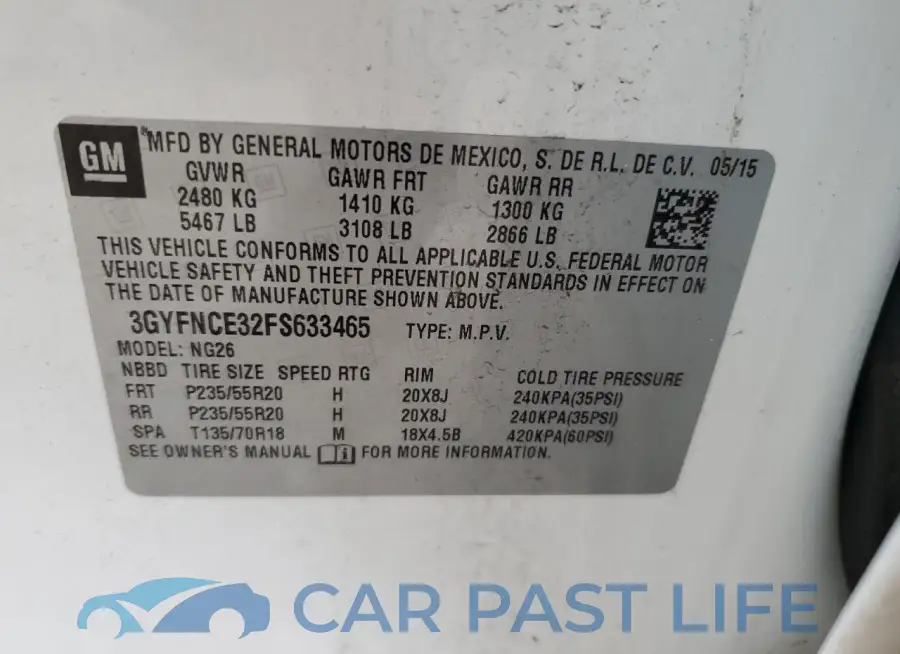 3GYFNCE32FS633465# 13