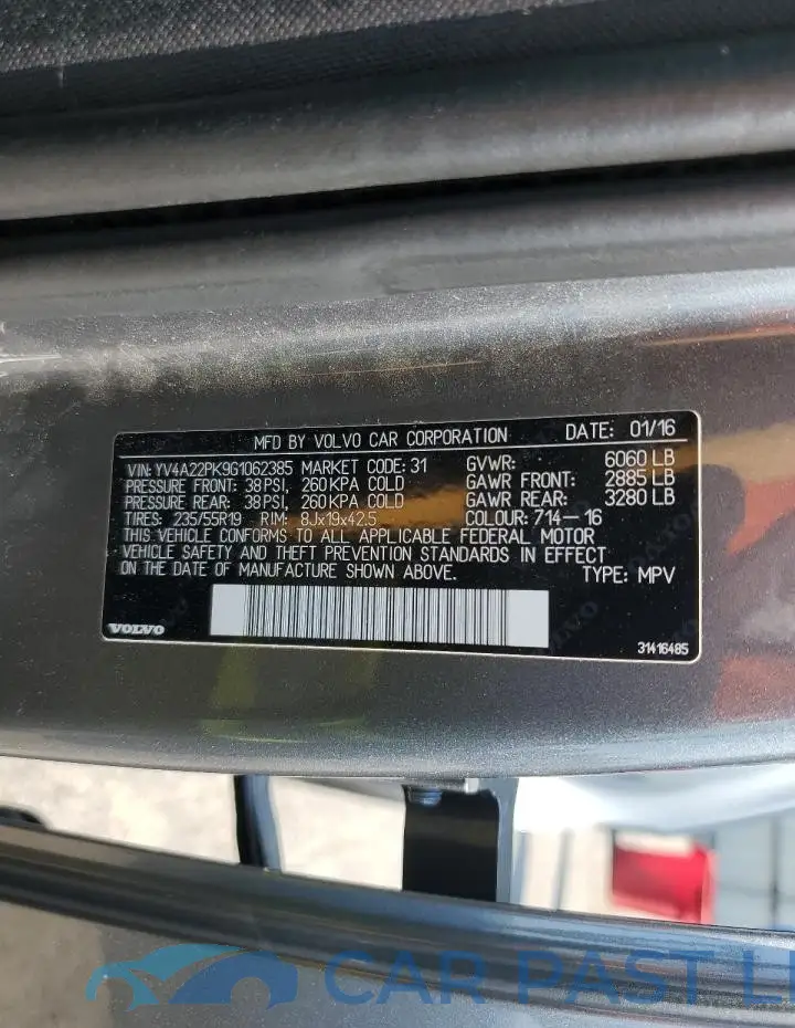 YV4A22PK9G1062385# 13