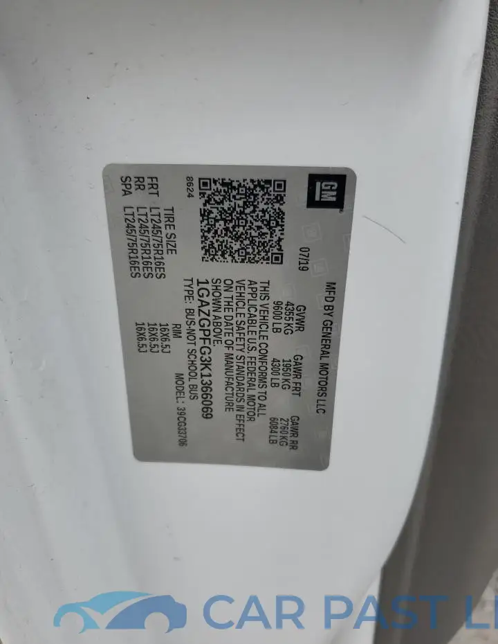 1GAZGPFG3K1366069# 13