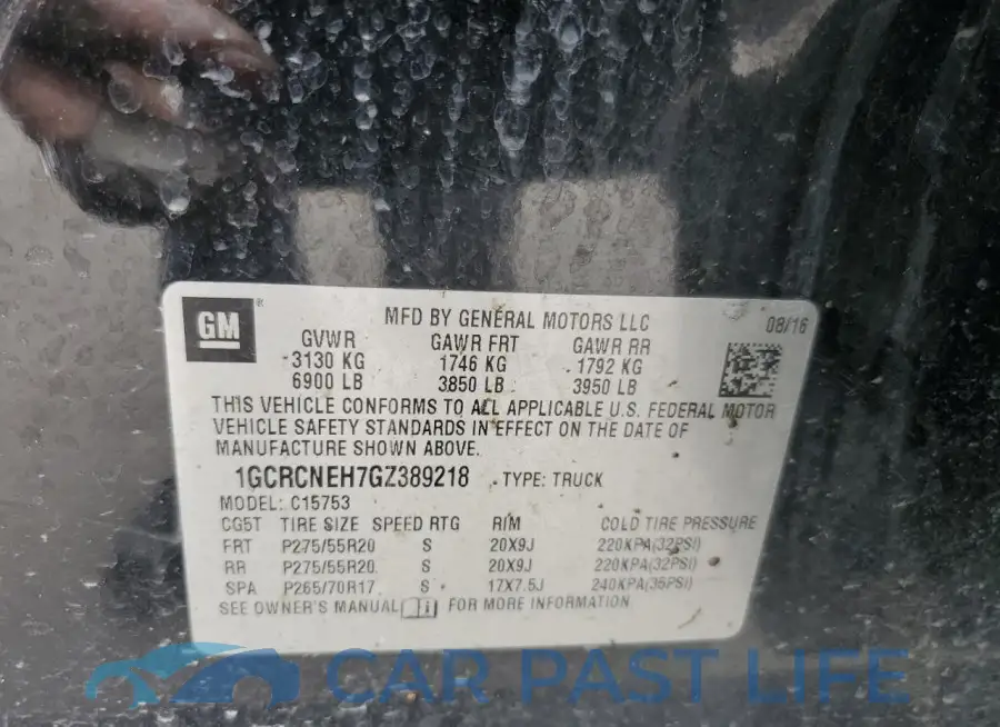 1GCRCNEH7GZ389218# 13