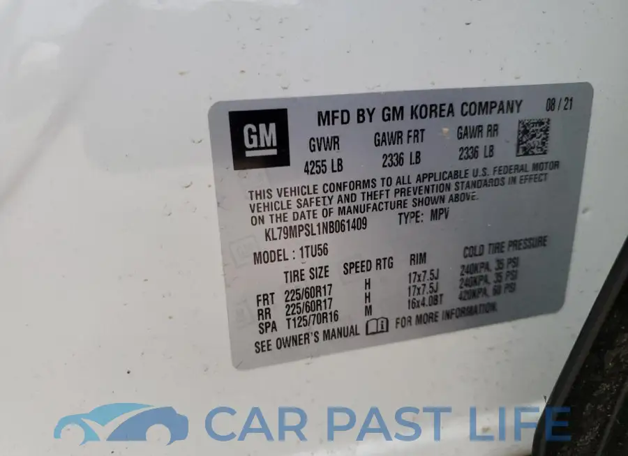 KL79MPSL1NB061409# 13