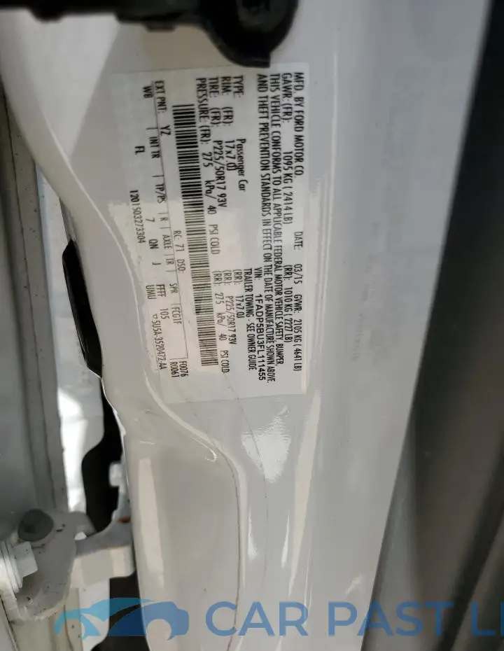 1FADP5BU3FL111455# 12